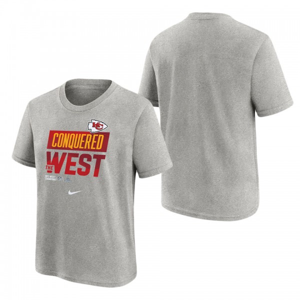 Youth Kansas City Chiefs Nike Heather Gray 2022 AF...