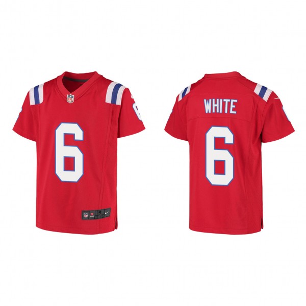 Youth New England Patriots Keion White Red 2023 NF...