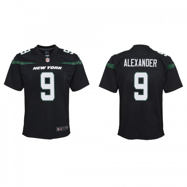 Youth New York Jets Kwon Alexander Black Game Jers...