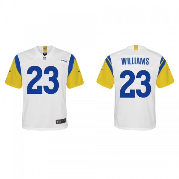 Youth Los Angeles Rams Kyren Williams White 2022 N...