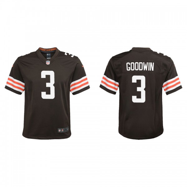 Youth Cleveland Browns Marquise Goodwin Brown Game...