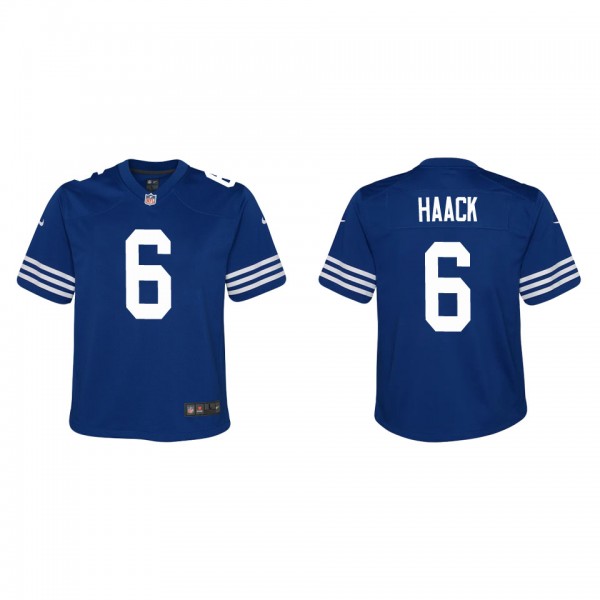 Youth Indianapolis Colts Matt Haack Royal Alternat...