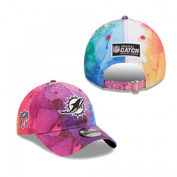 Youth Miami Dolphins Pink 2022 NFL Crucial Catch 9TWENTY Adjustable Hat
