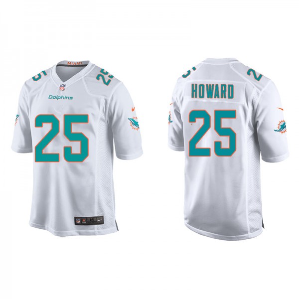 Youth Xavien Howard Miami Dolphins White Game Jers...