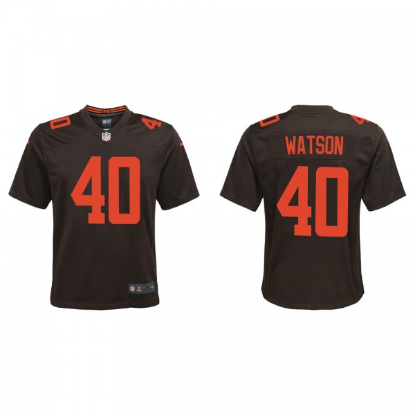 Youth Nathaniel Watson Cleveland Browns Brown Alte...