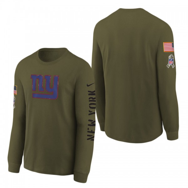 Youth New York Giants Olive 2022 Salute To Service...