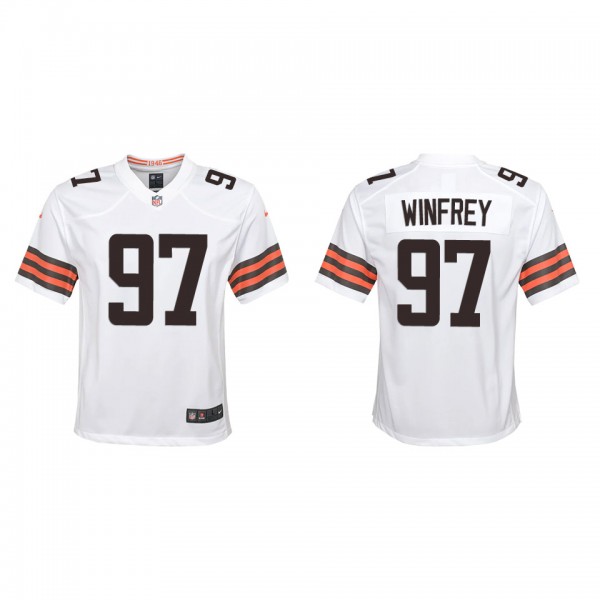 Youth Cleveland Browns Perrion Winfrey White Game ...