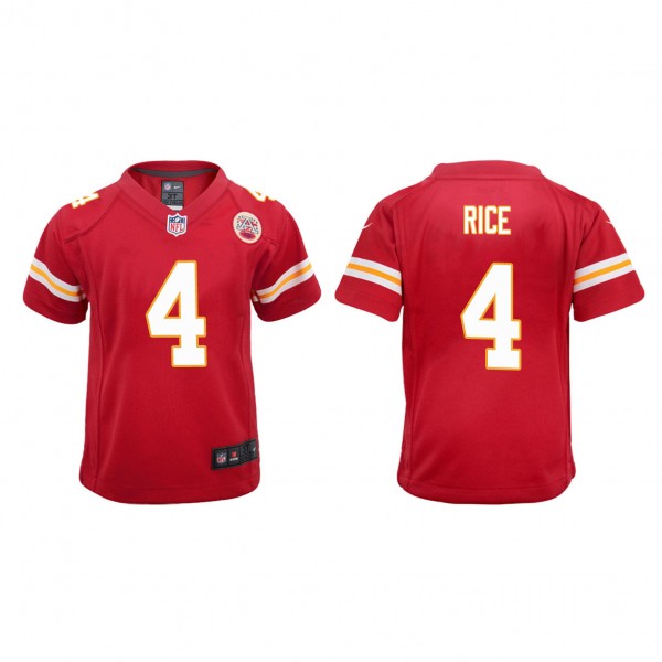 Youth Kansas City Chiefs Rashee Rice Red 2023 NFL ...