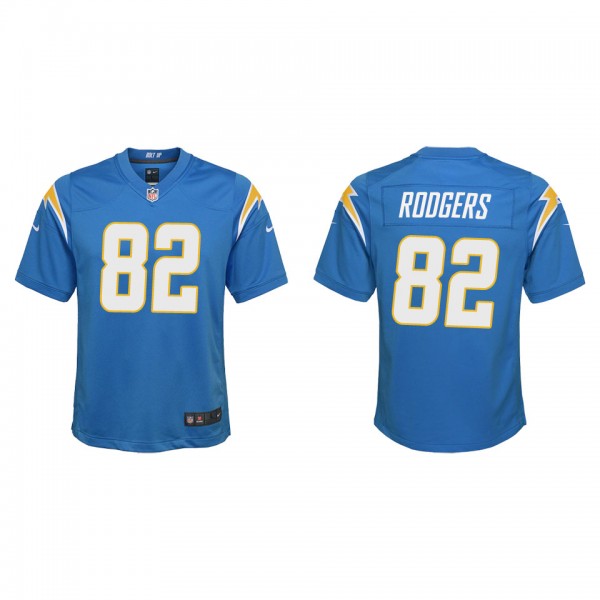 Youth Los Angeles Chargers Richard Rodgers Powder Blue Game Jersey