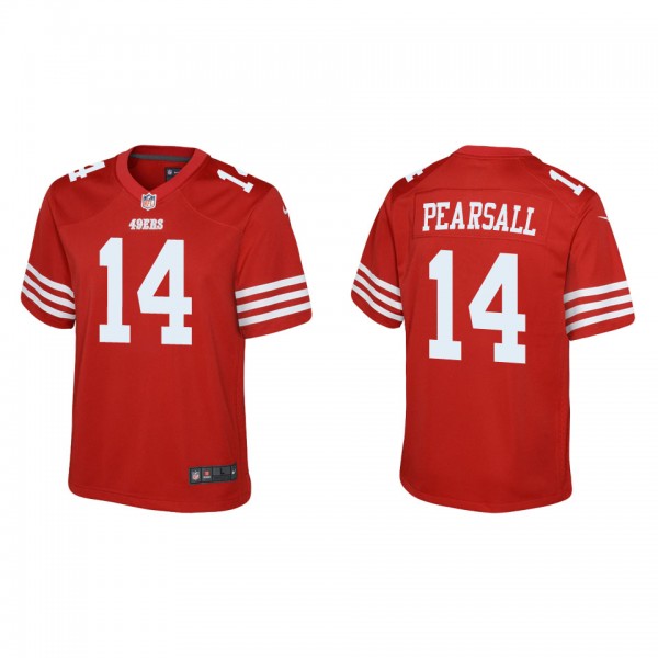 Youth Ricky Pearsall San Francisco 49ers Scarlet G...