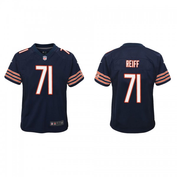 Youth Chicago Bears Riley Reiff Navy Game Jersey