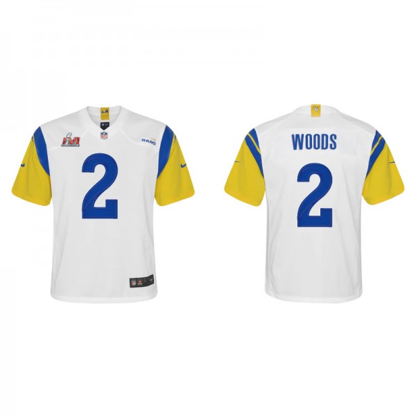 Youth Los Angeles Rams Robert Woods White Gold Sup...