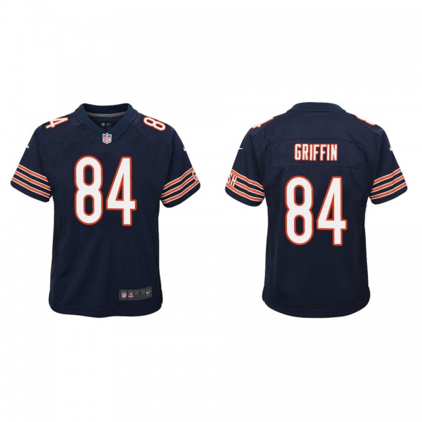 Youth Chicago Bears Ryan Griffin Navy Game Jersey