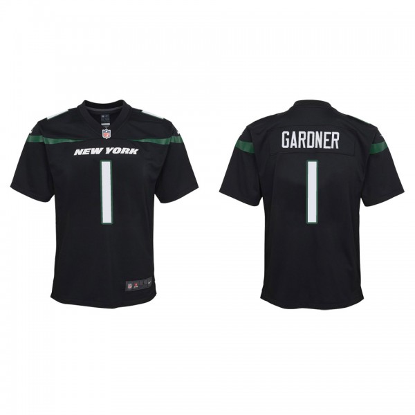 Youth New York Jets Sauce Gardner Black 2022 NFL D...