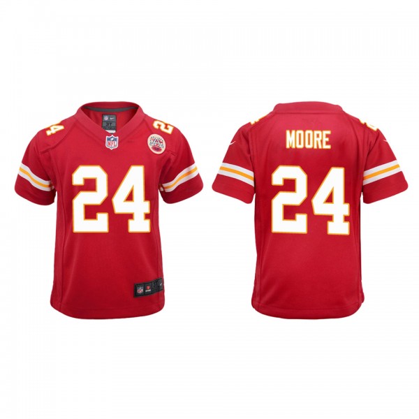 Youth Kansas City Chiefs Skyy Moore Red 2022 NFL D...