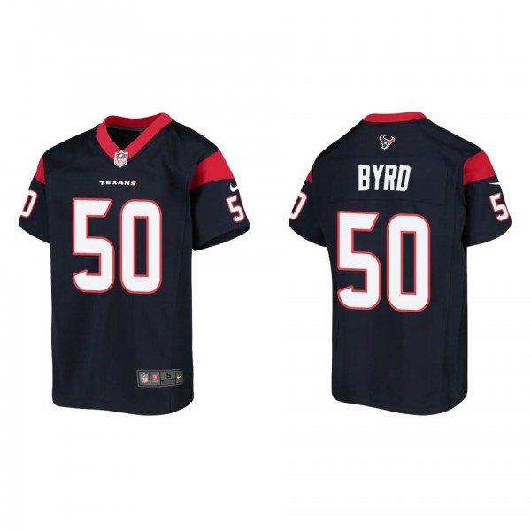 Youth Solomon Byrd Houston Texans Navy Game Jersey