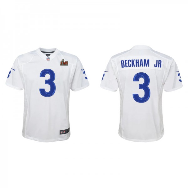 Youth Odell Beckham Jr. Los Angeles Rams White Sup...