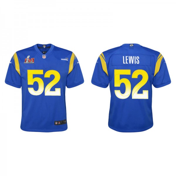 Youth Los Angeles Rams Terrell Lewis Royal Super B...