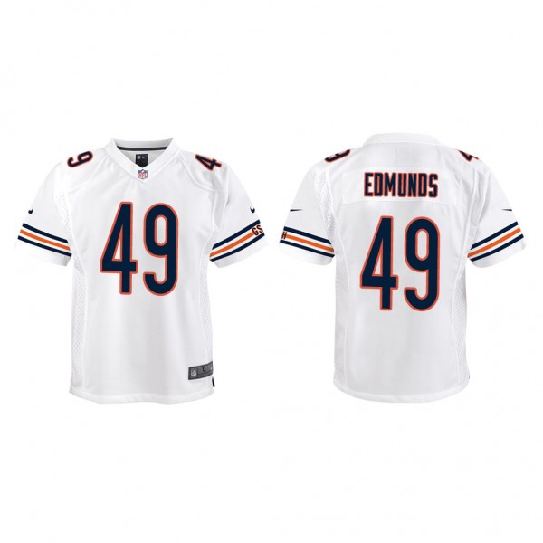 Youth Tremaine Edmunds Chicago Bears White Game Je...