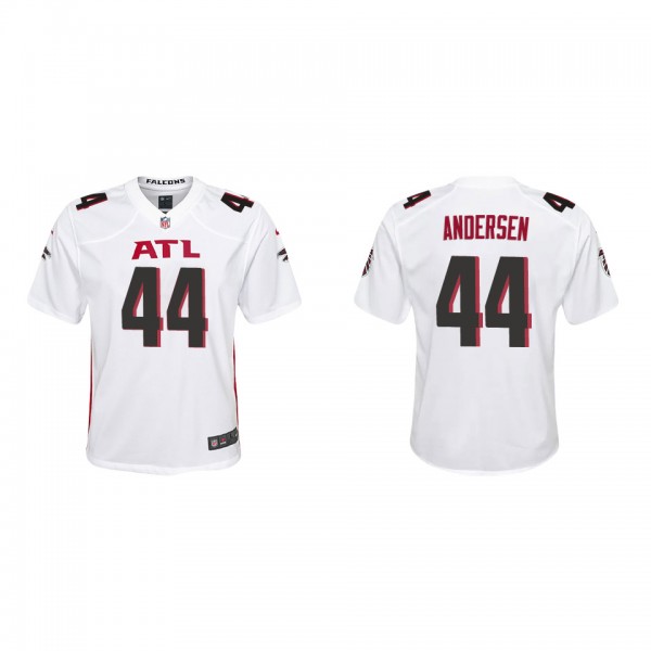 Youth Atlanta Falcons Troy Andersen White Game Jer...