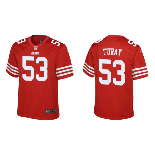 Youth Turay 49ers Scarlet Game Jersey