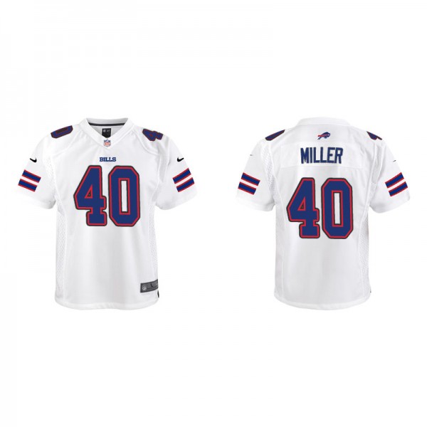 Youth Buffalo Bills Von Miller White Game Jersey