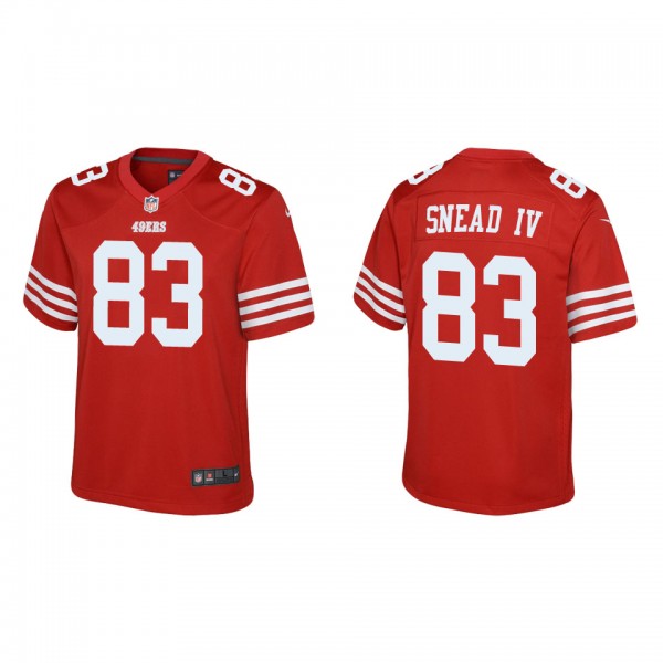 Youth San Francisco 49ers Willie Snead IV Scarlet ...